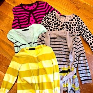 LOT of Five Women's The LIMITED layering cardigans Medium Button Up Sweaters